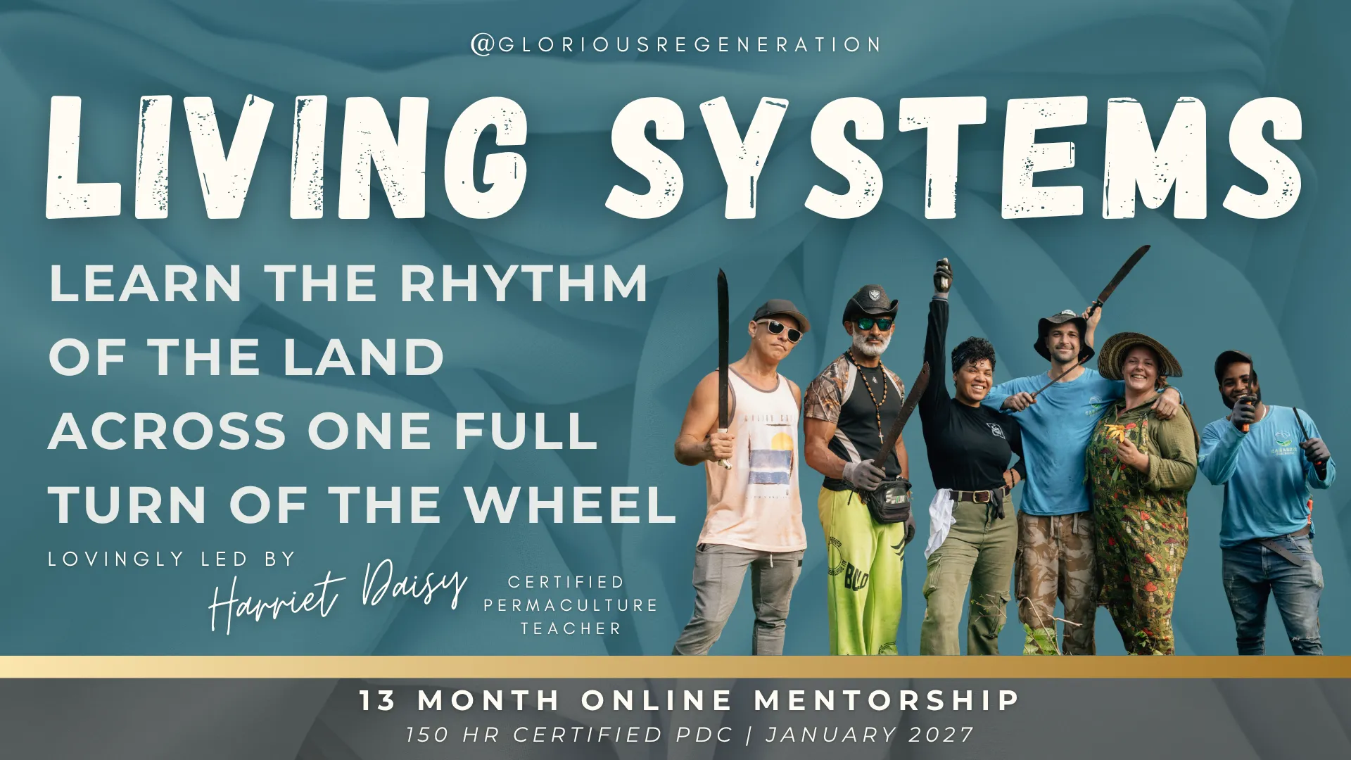 Living Systems — A certified 13-month Permaculture Design Course — Join the Waitlist — with Harriet Daisy